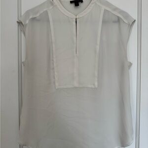 Jcrew Elegant White Sleeveless Blouse